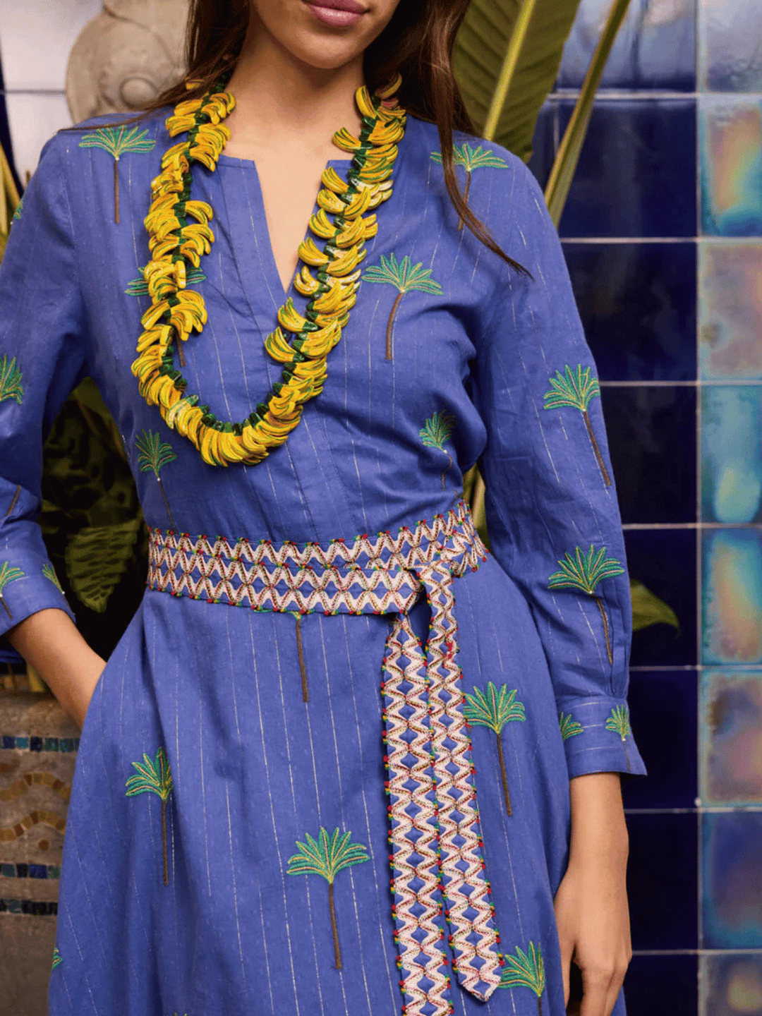 Azurite Dress Palms