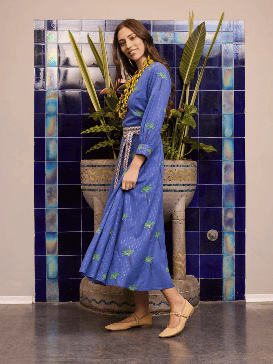 Azurite Dress Palms