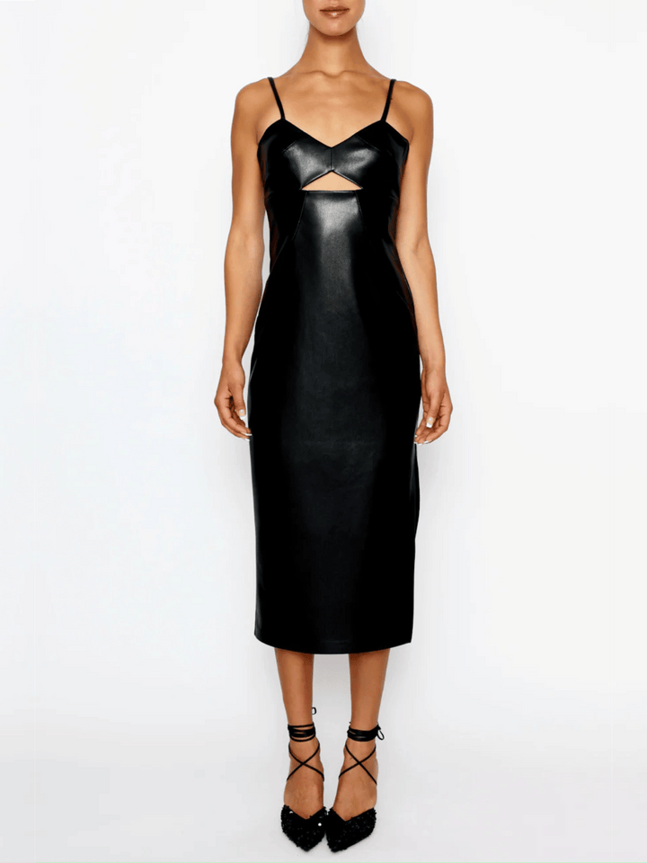Bustier Dress Vegan Leather