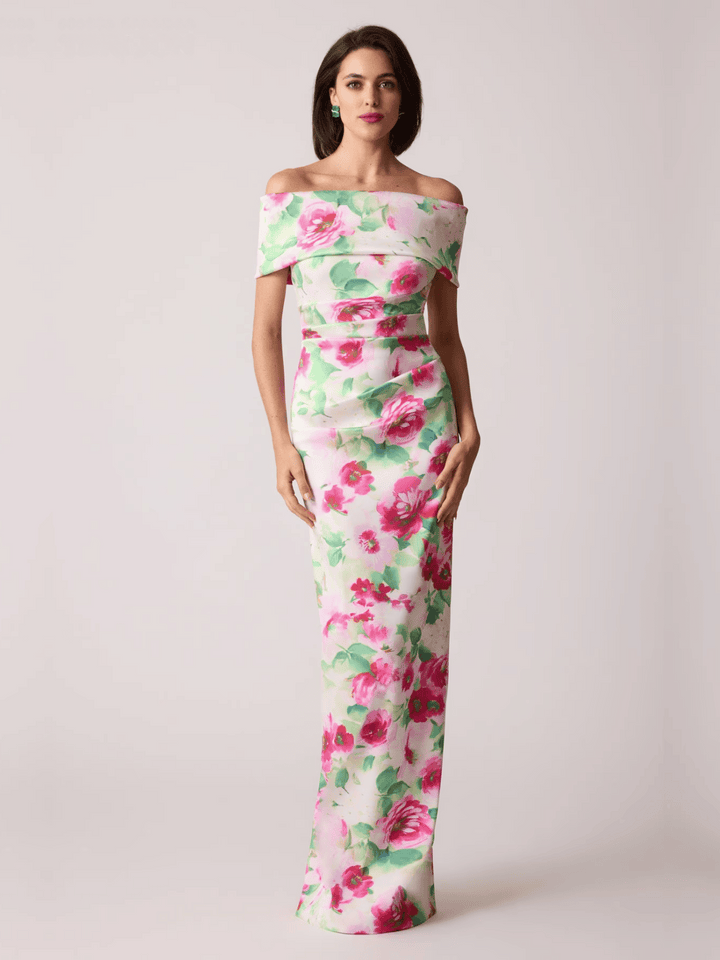 Mikado Abendkleid Offshoulder