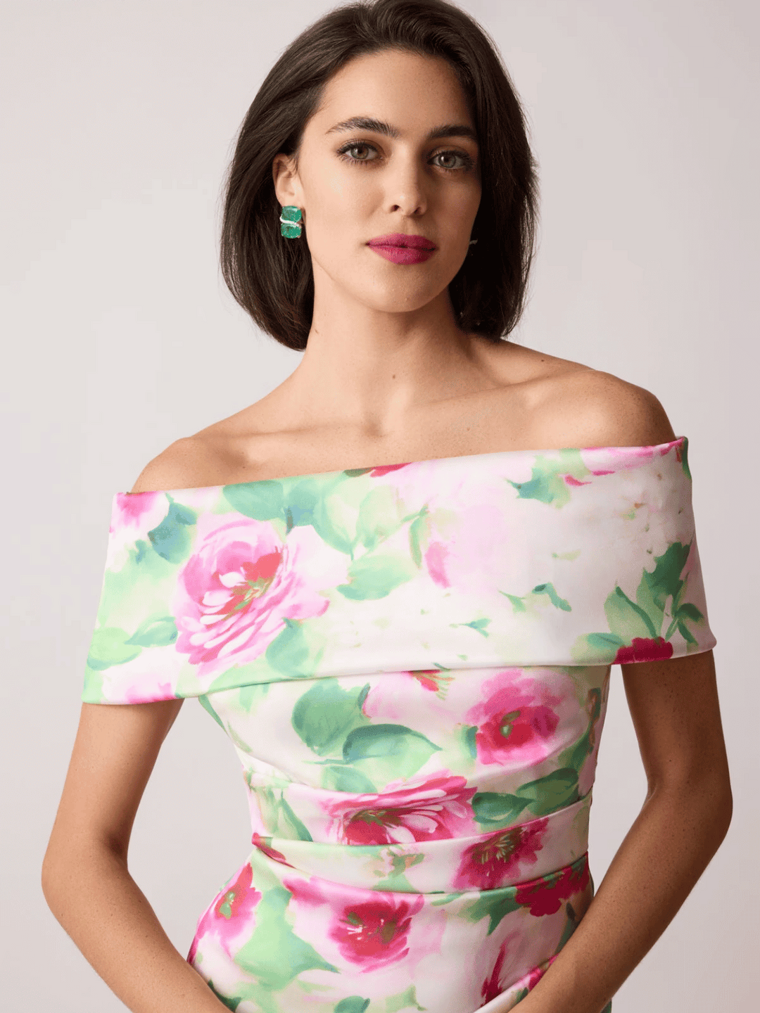 Mikado Abendkleid Offshoulder