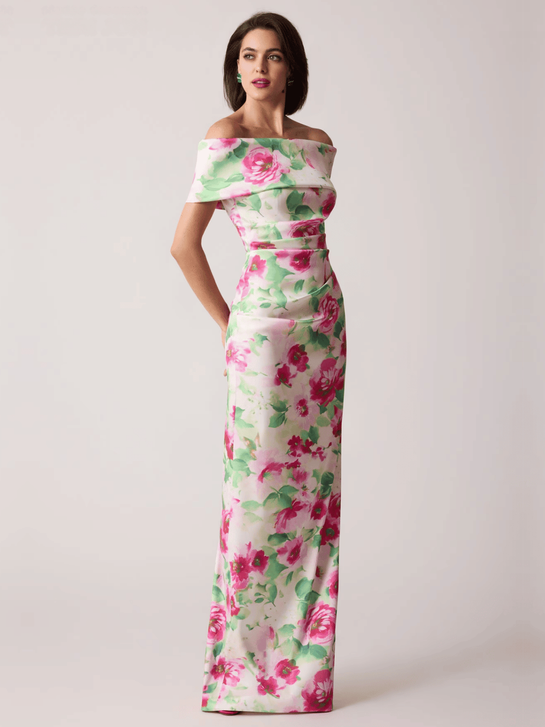 Mikado Abendkleid Offshoulder