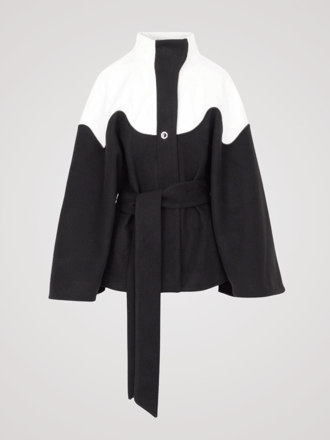 Cape mit Bindegürtel