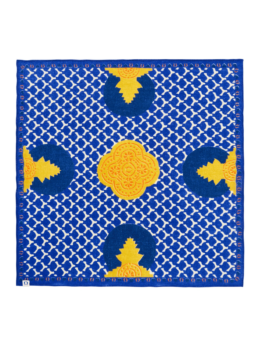 Cashmere scarf Zen Garden Atlantic blue
