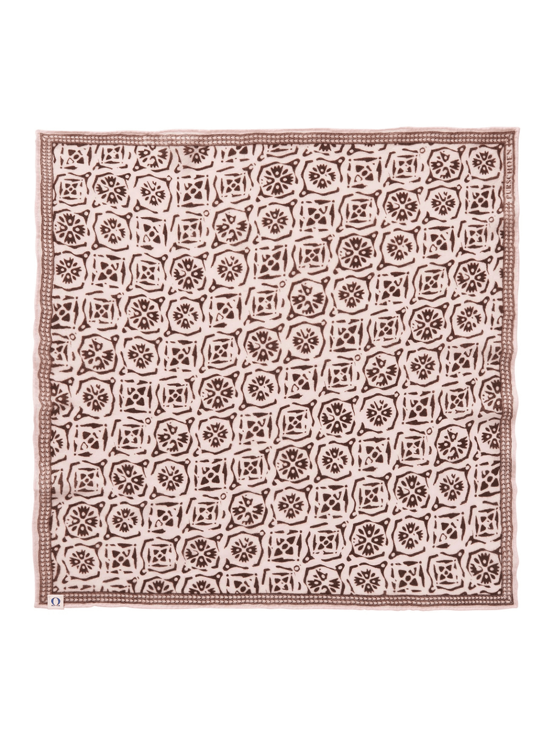 Cashmere Scarf Kaleidoscope Brown
