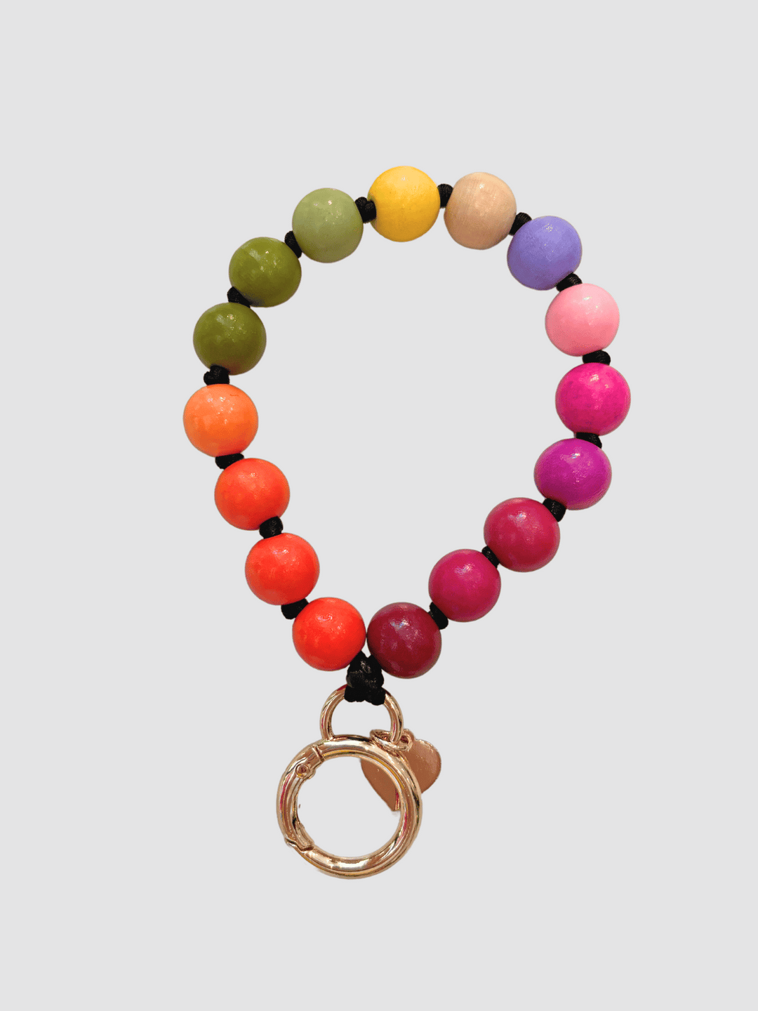 Keychain wooden beads candy