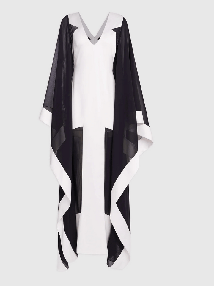 YARA GOWN IN SATIN & CHIFFON