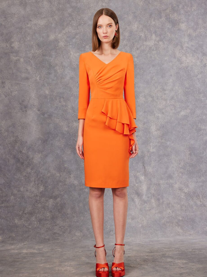 Cocktailkleid mit Seitenflatter
