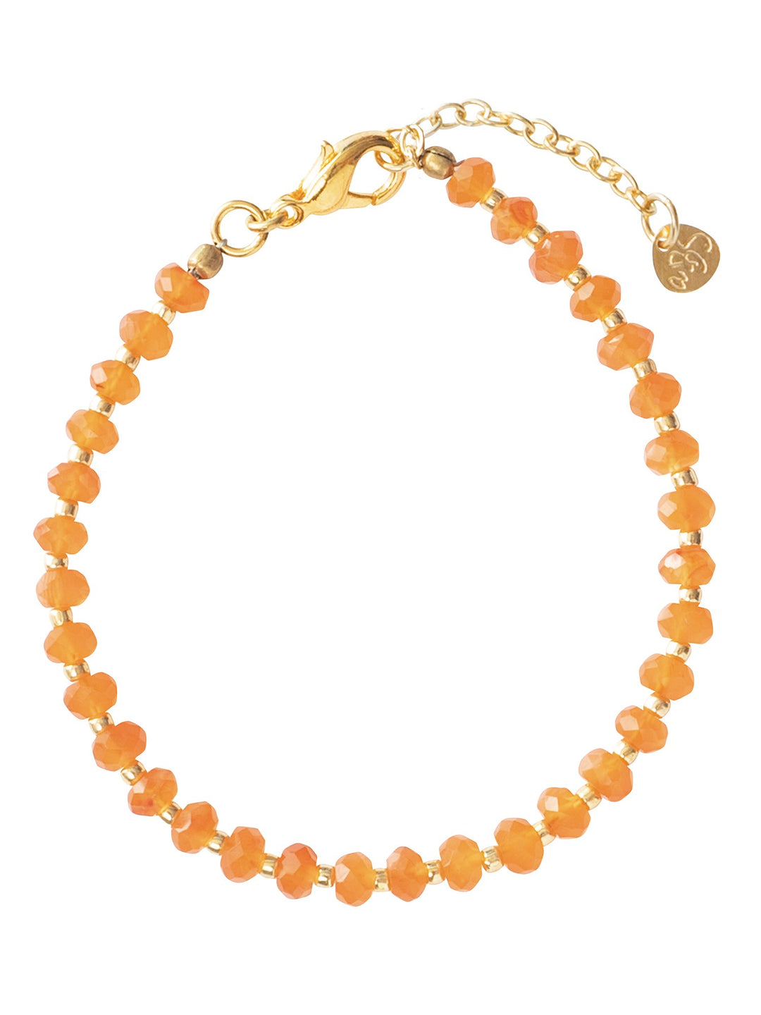 Energy Carnelian Gold Bracelet