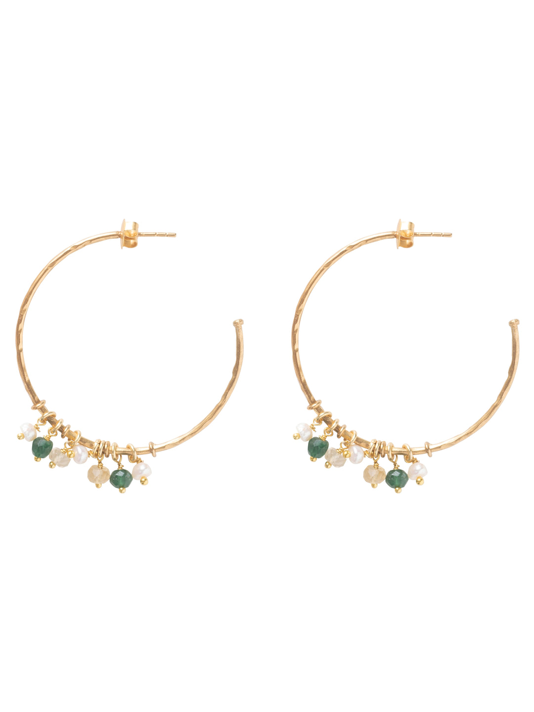 Aurora Aventurine Citrine GP Earrings