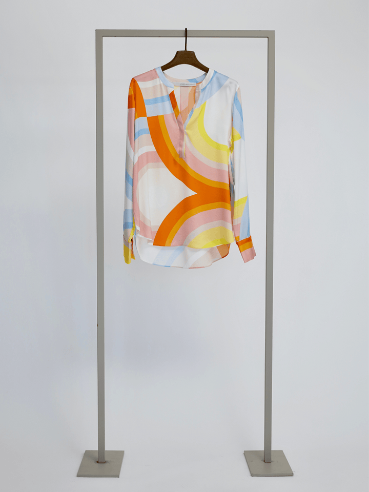 Seidenbluse Marigold Multi