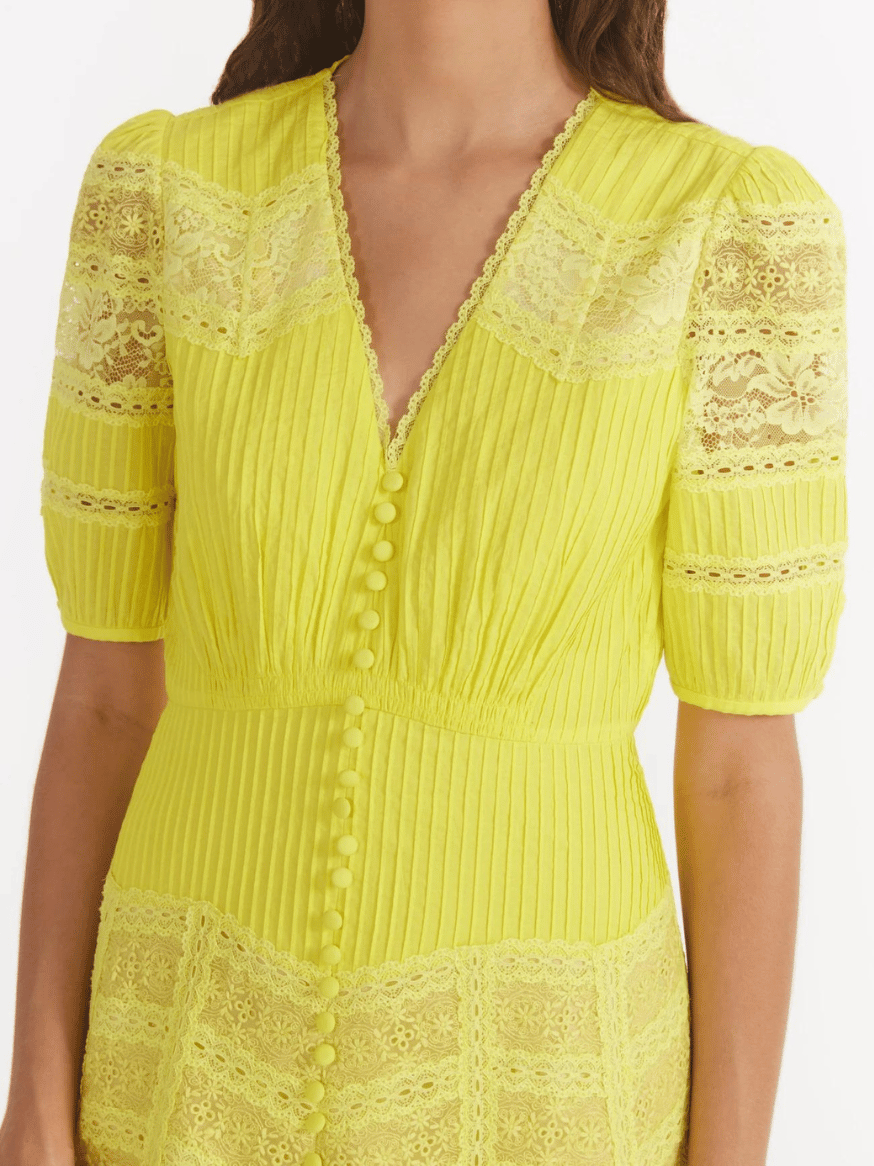 Lea Lange's lace dress