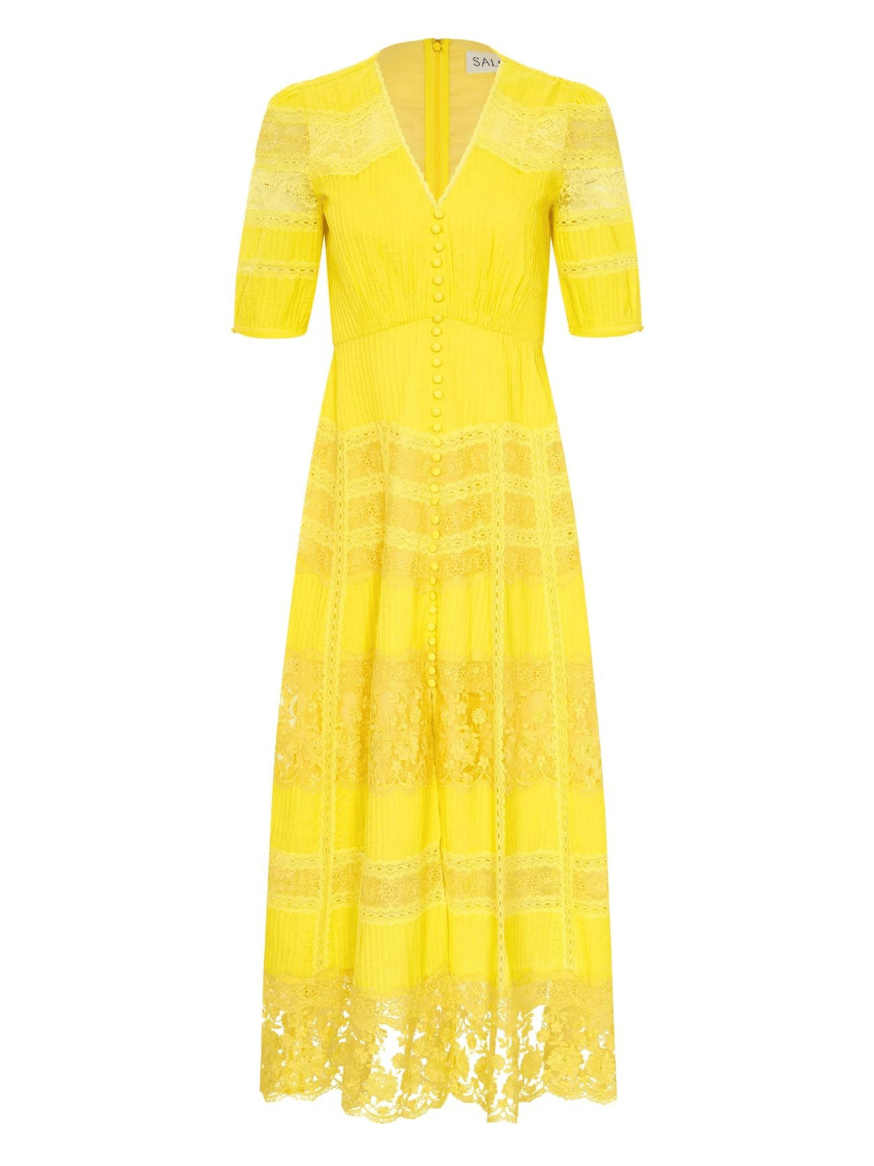 Lea Lange's lace dress