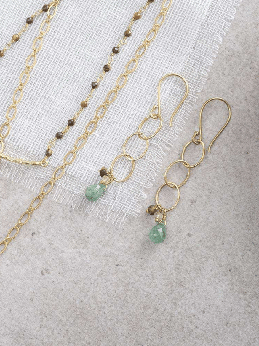 Glowing Aventurine Ohrringe