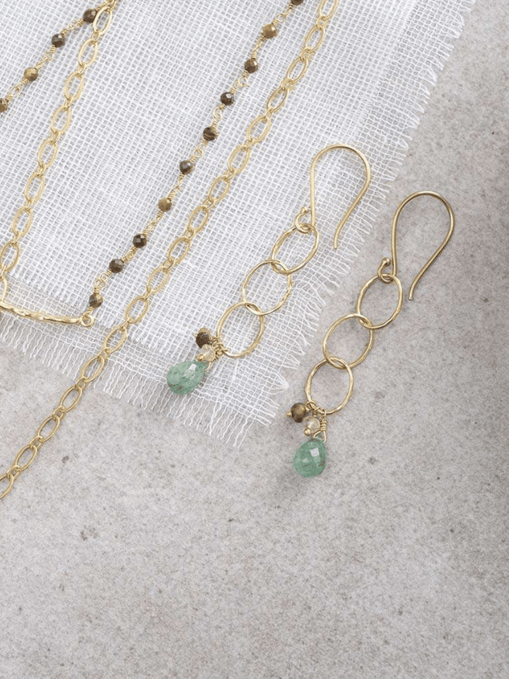 Glowing Aventurine Ohrringe