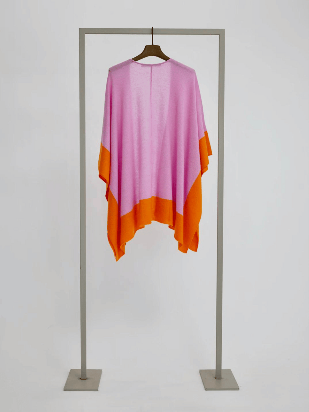 Poncho colorblock Pink-Orange