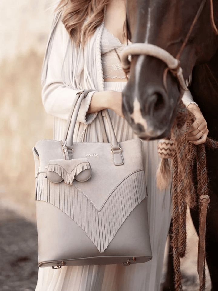 SunCover - Taupe Fringes