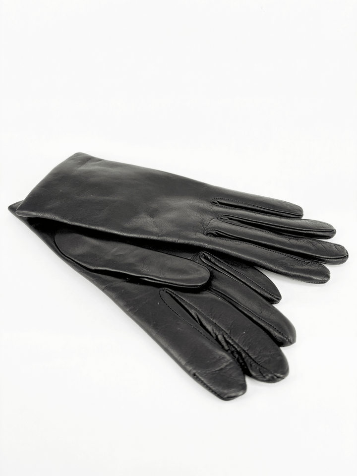 Leather Gloves Dark Blue