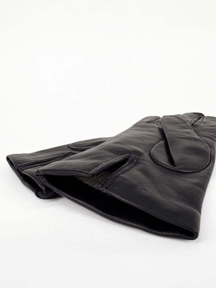 Leather Gloves Dark Blue