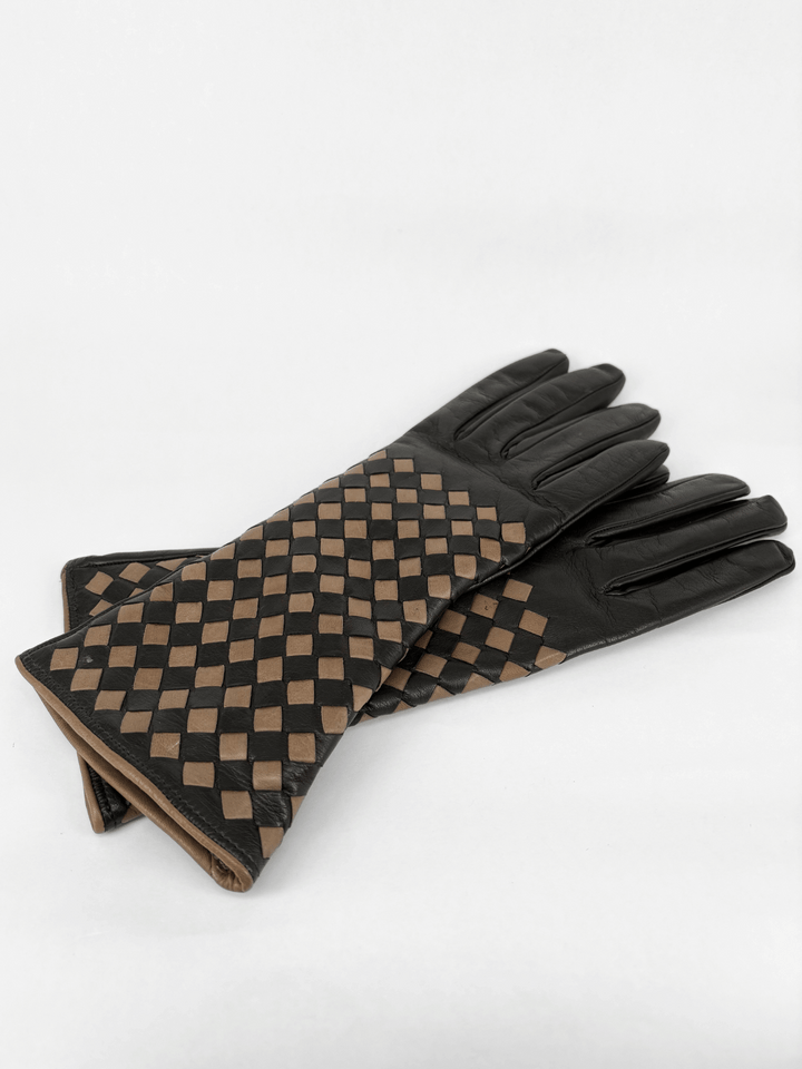 leather gloves milang bottega
