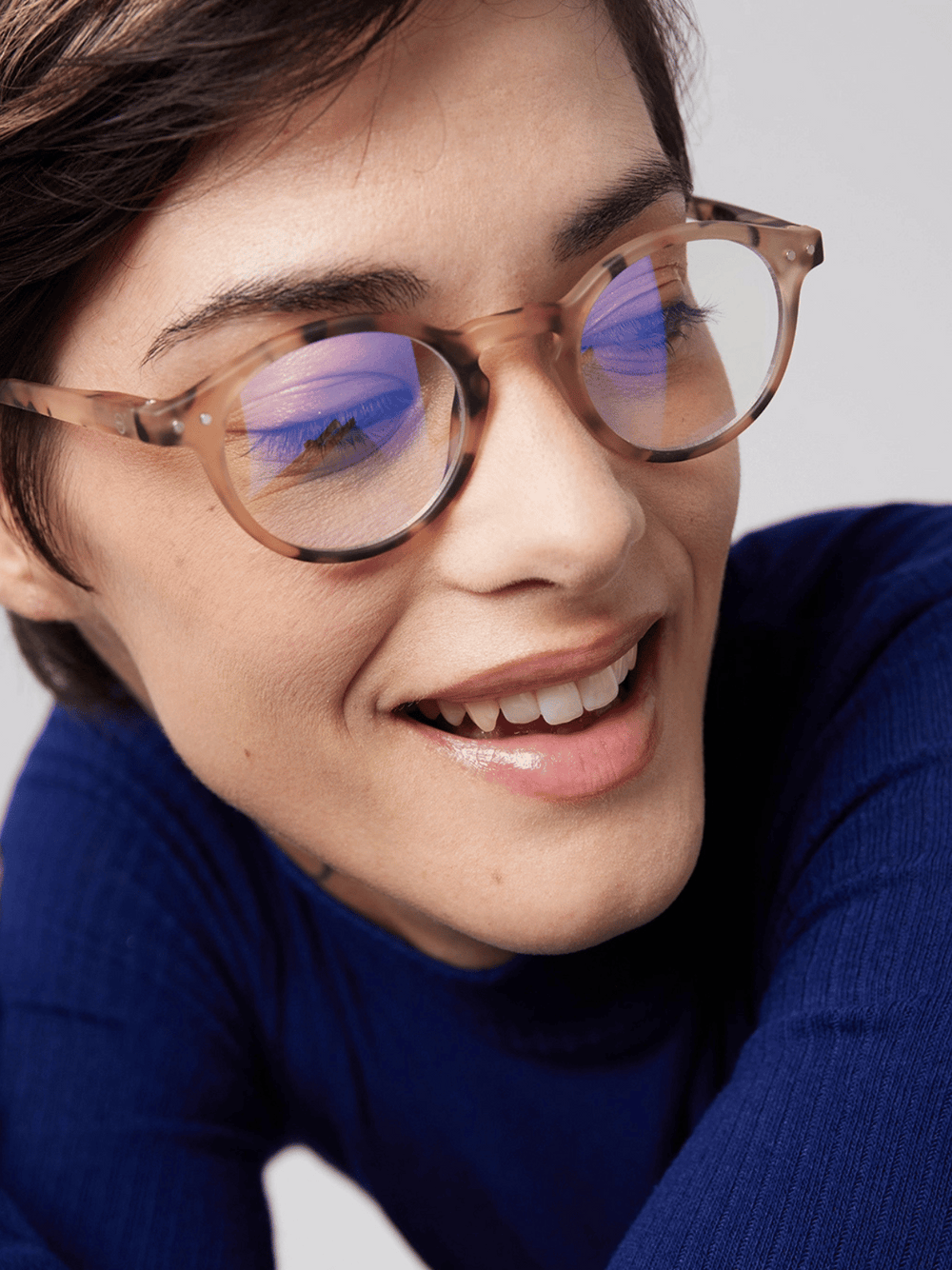 computer Brille rund
