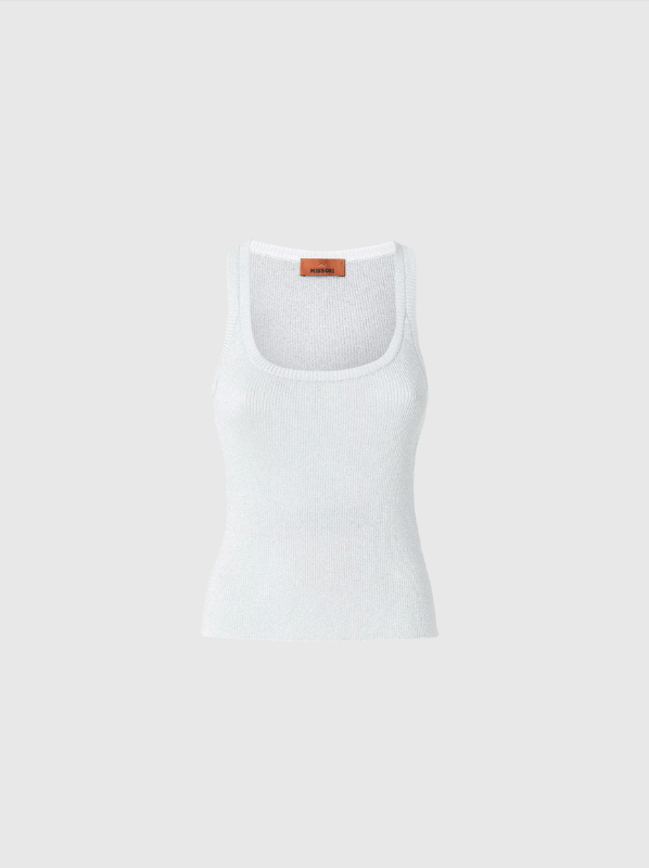 viscose lamé tank top