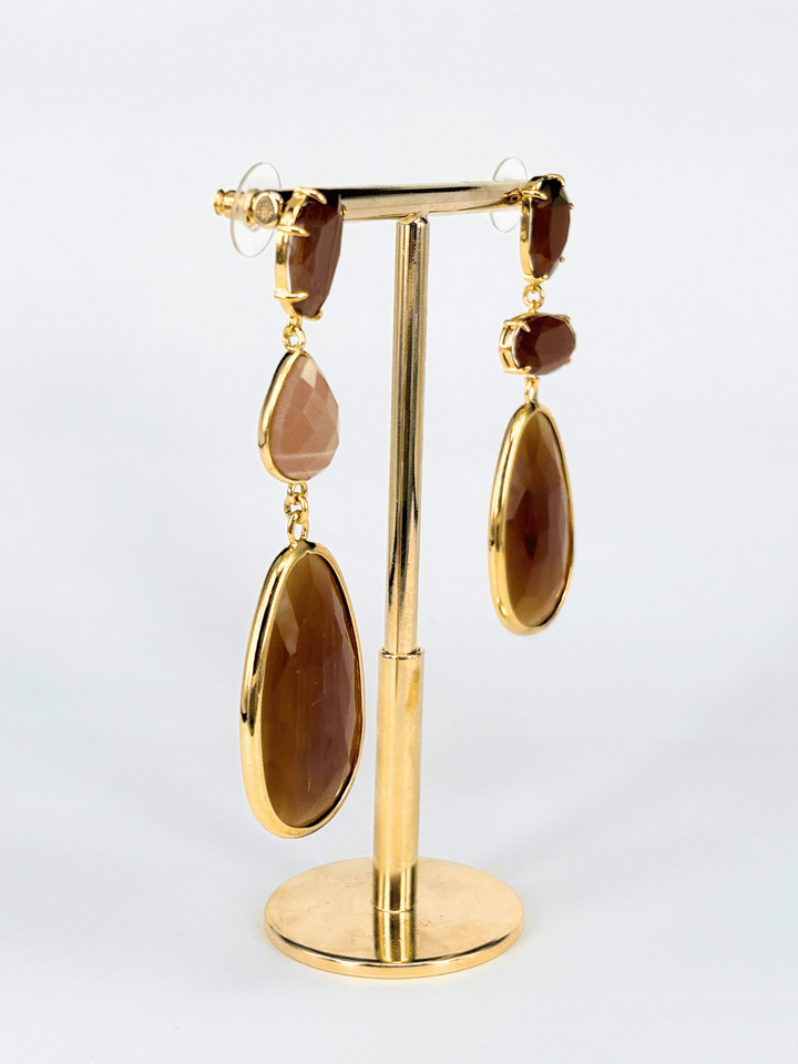 Brigitte Earrings Brown