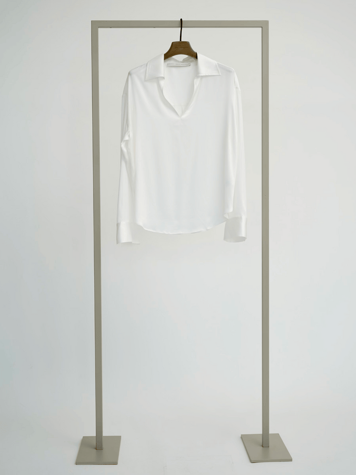 silk blouse Superwhite