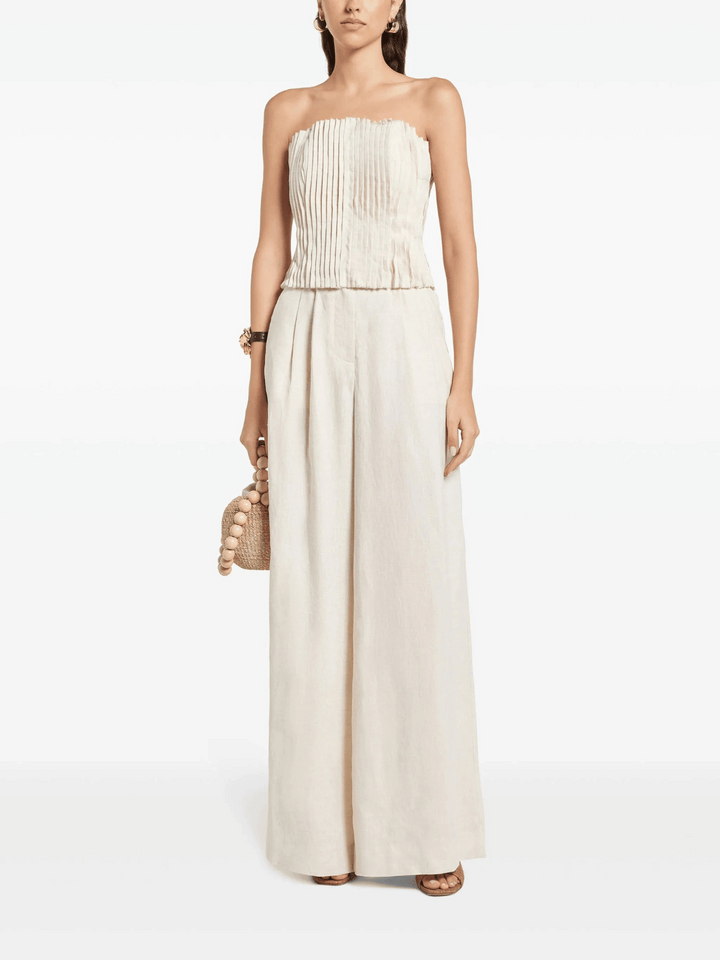 Sasha Leinenhose Beige