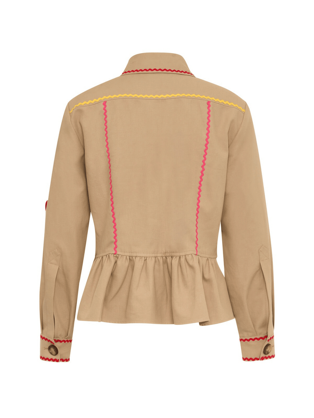 Jacket with ruffled peplum