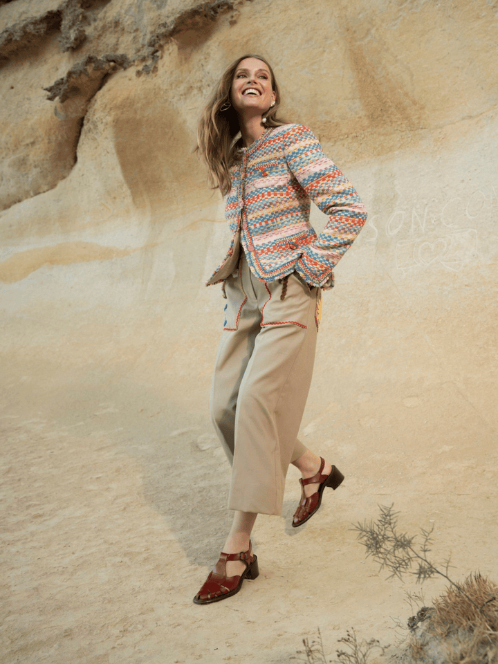 Bunte Tweedjacke