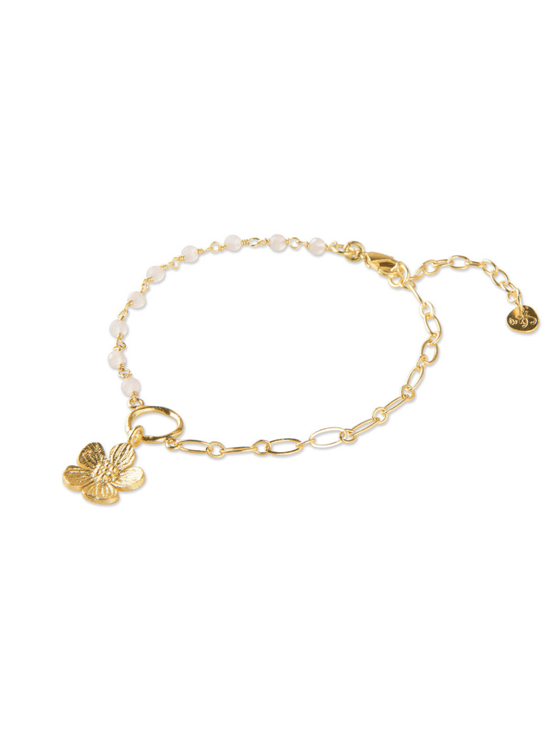 Flowing Rosenquarz Armband