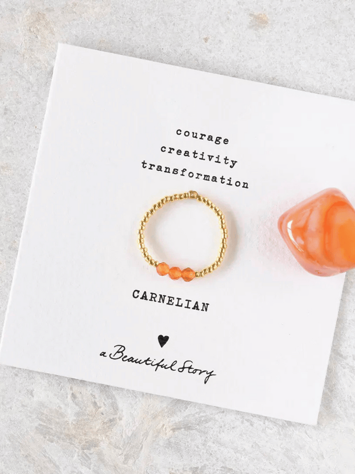 Clarity Karneol Ring Gold