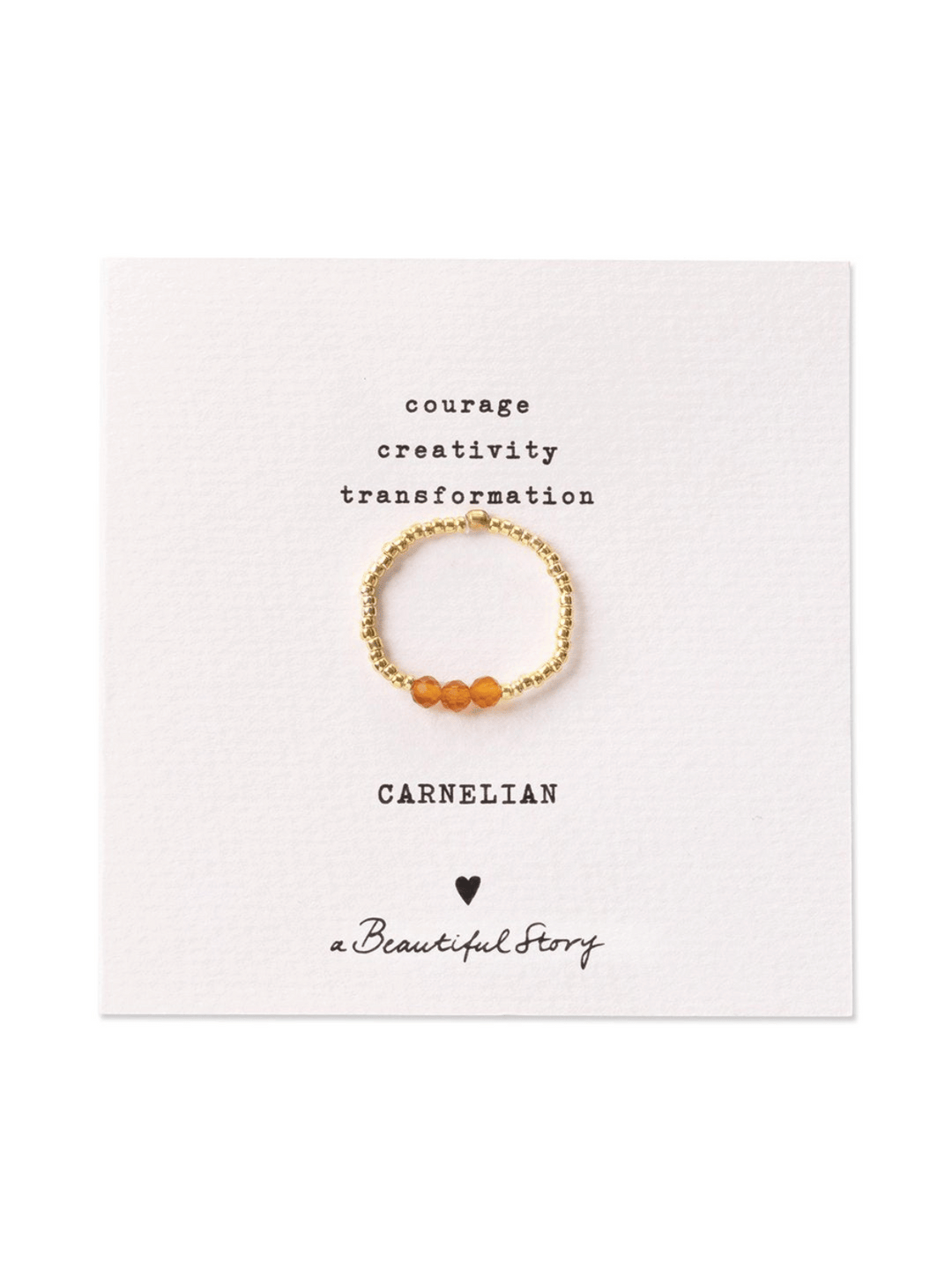 Clarity Karneol Ring Gold