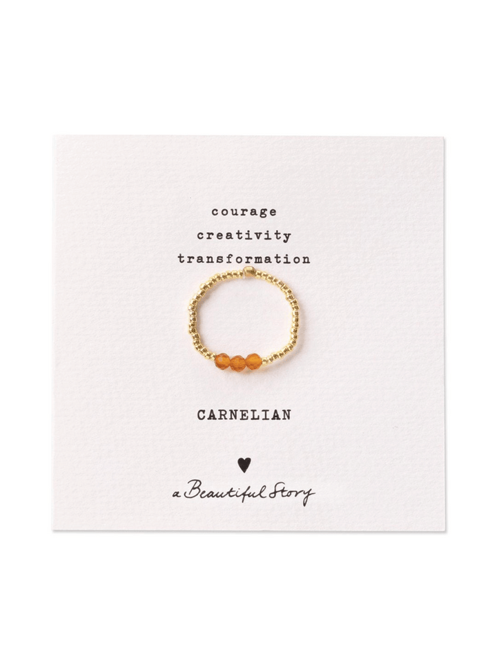 Clarity Karneol Ring Gold