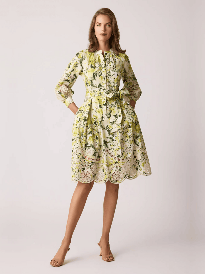 Kleid Green Multi
