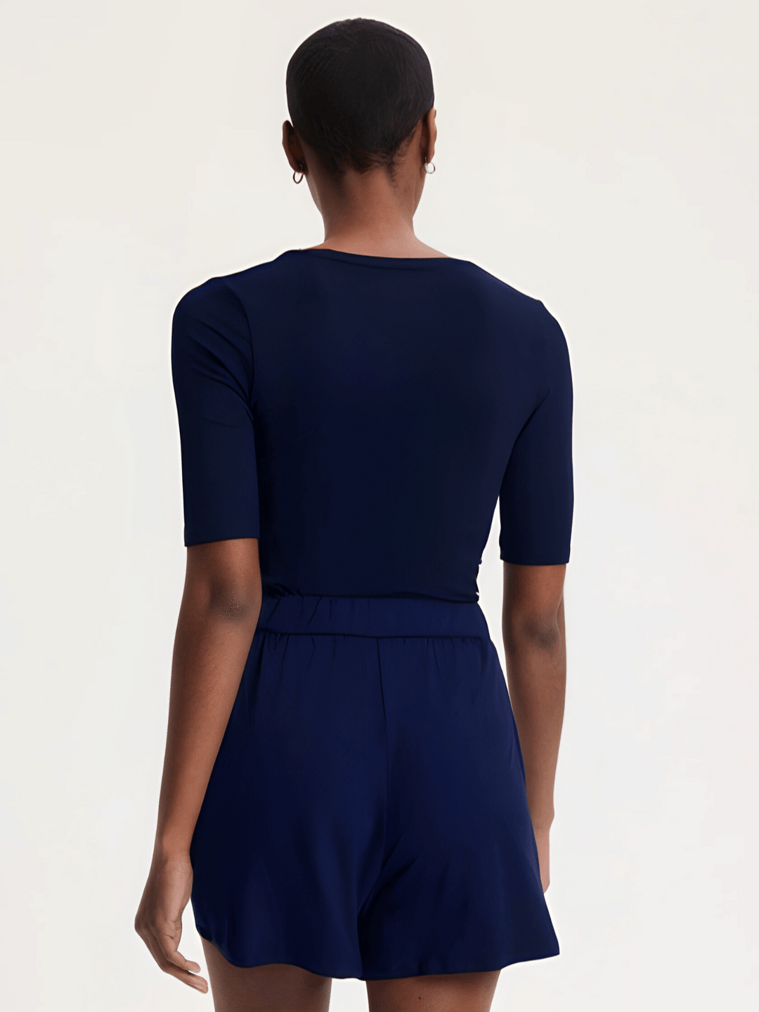 T-Shirt Navy mit Halbarm