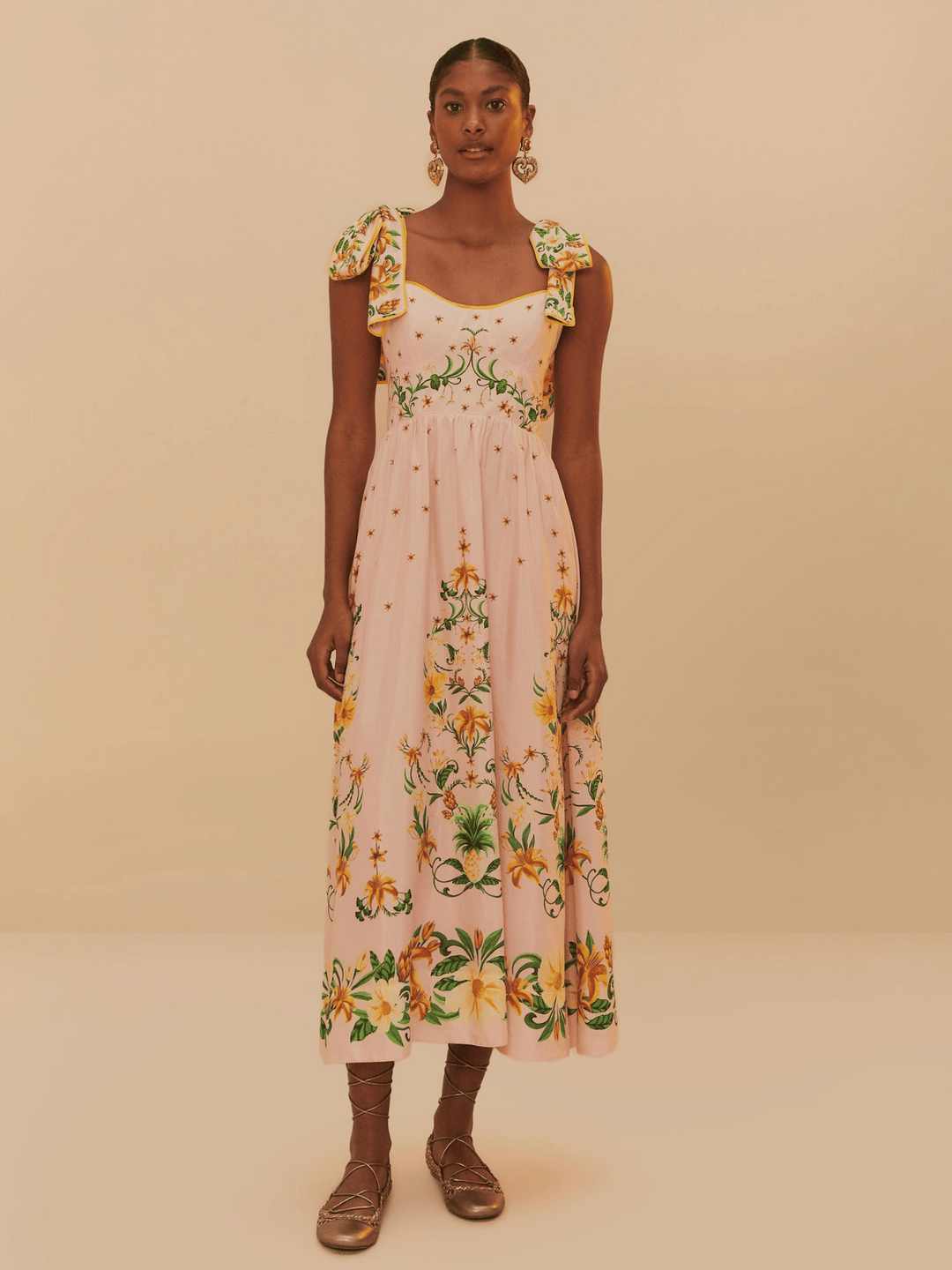 Pink Botanical Kleid