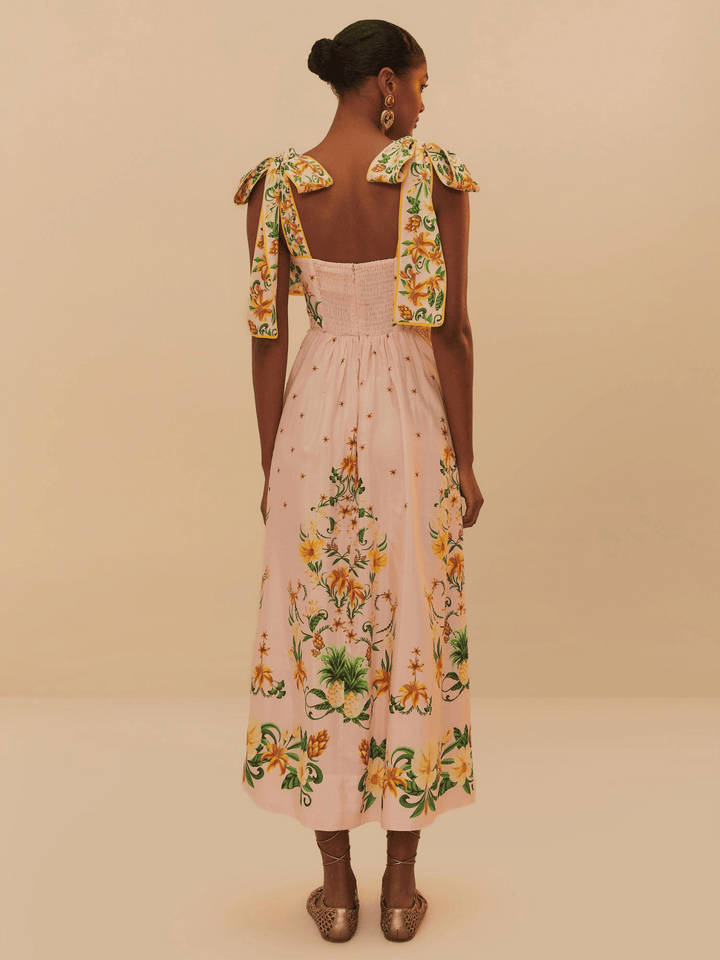Pink Botanical Kleid