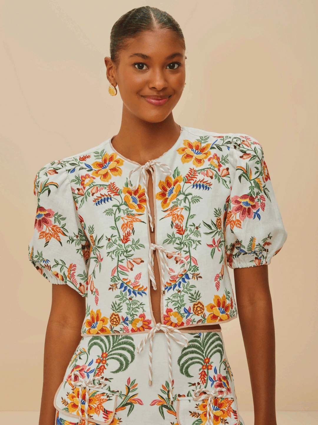 Delicate Forest Scarves Off-White