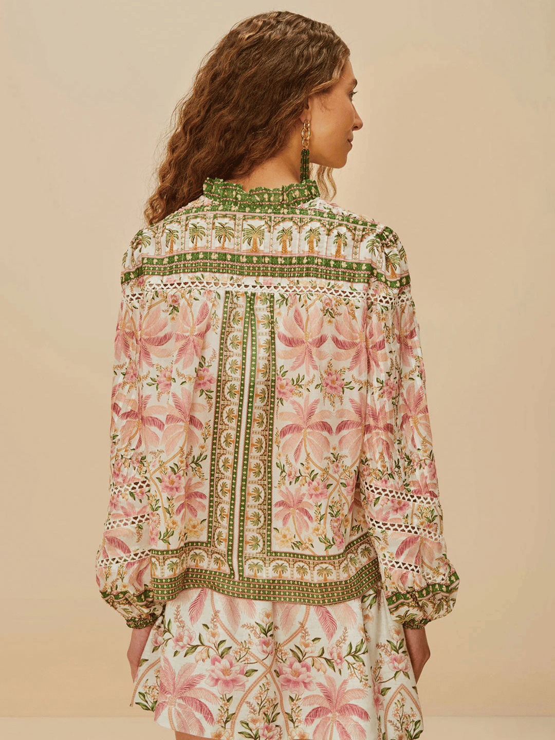 Palm Dream Off White Bluse