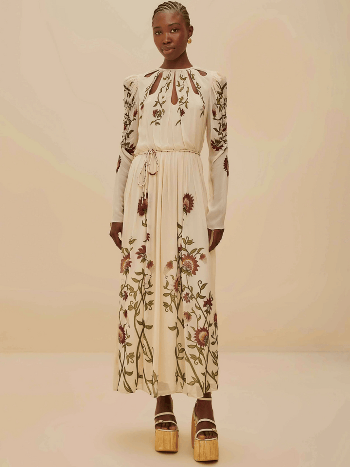 Romantic Nature Maxikleid