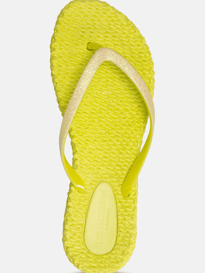 Flip Flop Glitzer Lime