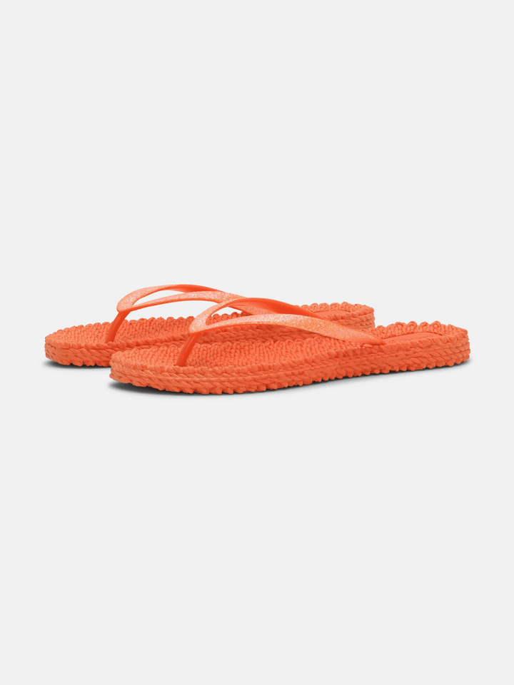 Flip Flop Glitzer Hot Orange