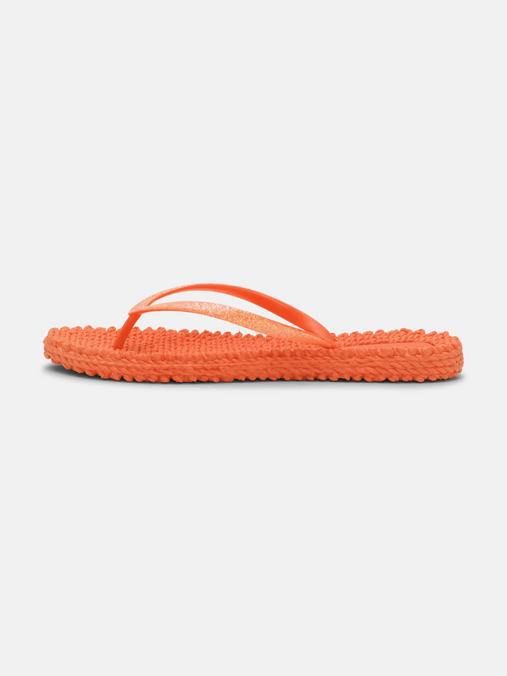 Flip Flop Glitzer Hot Orange