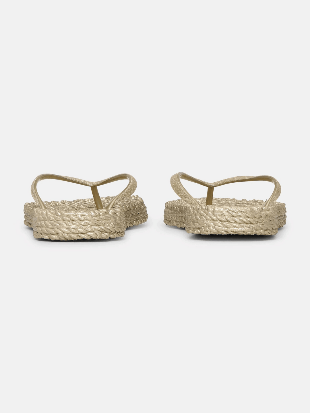 Flip Flop Glitzer Platin