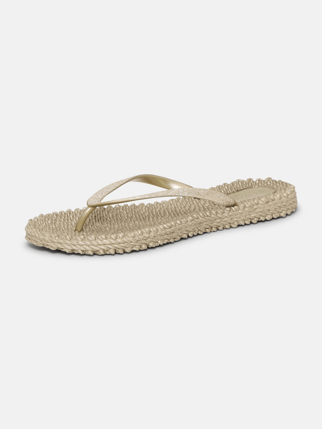 Flip Flop Glitzer Platin