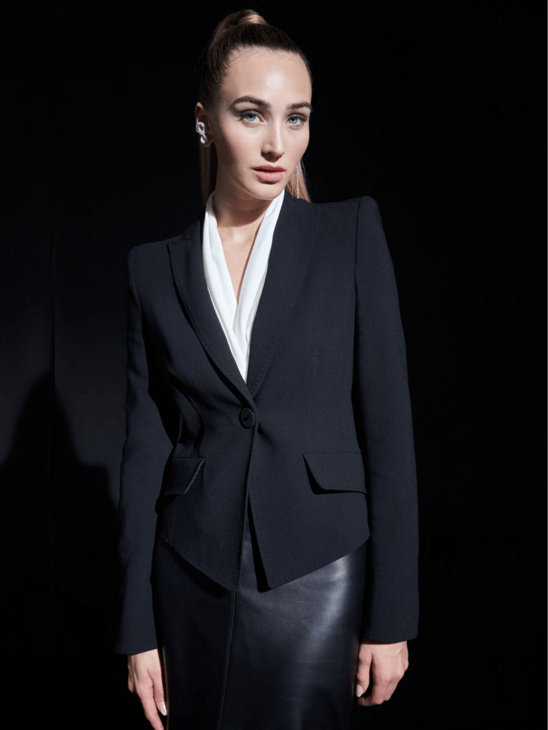 Blazer mit Pagodenschulter