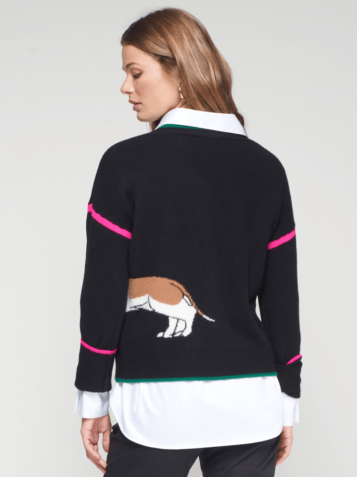 Dachshund Sweater Black