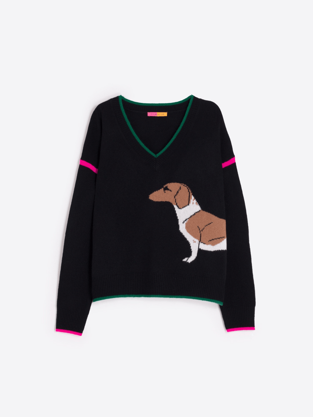 Dachshund Sweater Black